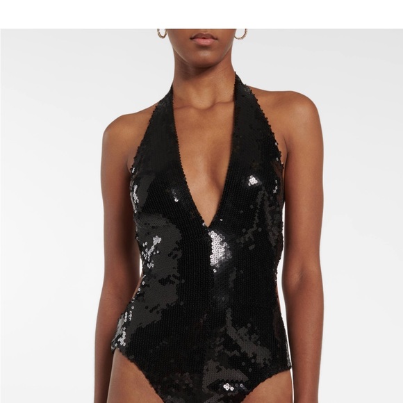 Alexandre Vauthier
sequin-design plunging-neck bodysuit - Picture 2 of 4